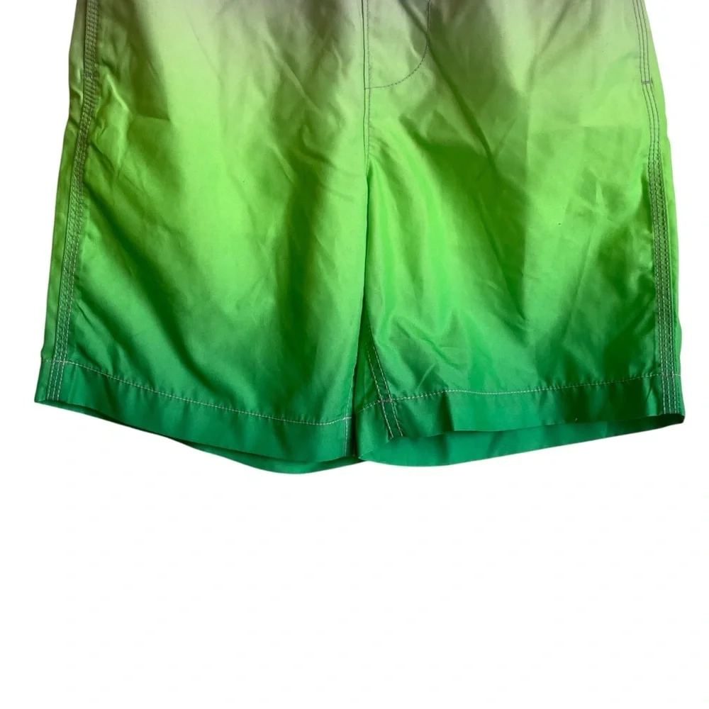 GAP‎ Kids Gray and Green Ombré Swim Shorts NWOT